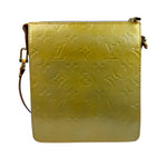 Louis Vuitton Yellow Patent Leather Vernis Mott Accessory Pouch