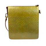 Louis Vuitton Yellow Patent Leather Vernis Mott Accessory Pouch
