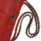 Chanel Red Quilted Leather Natural Beauty Chain Tote 2010