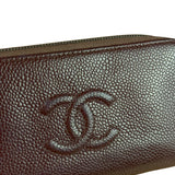 Chanel CC Caviar Leather Timeless Zip-Around Wallet-2014