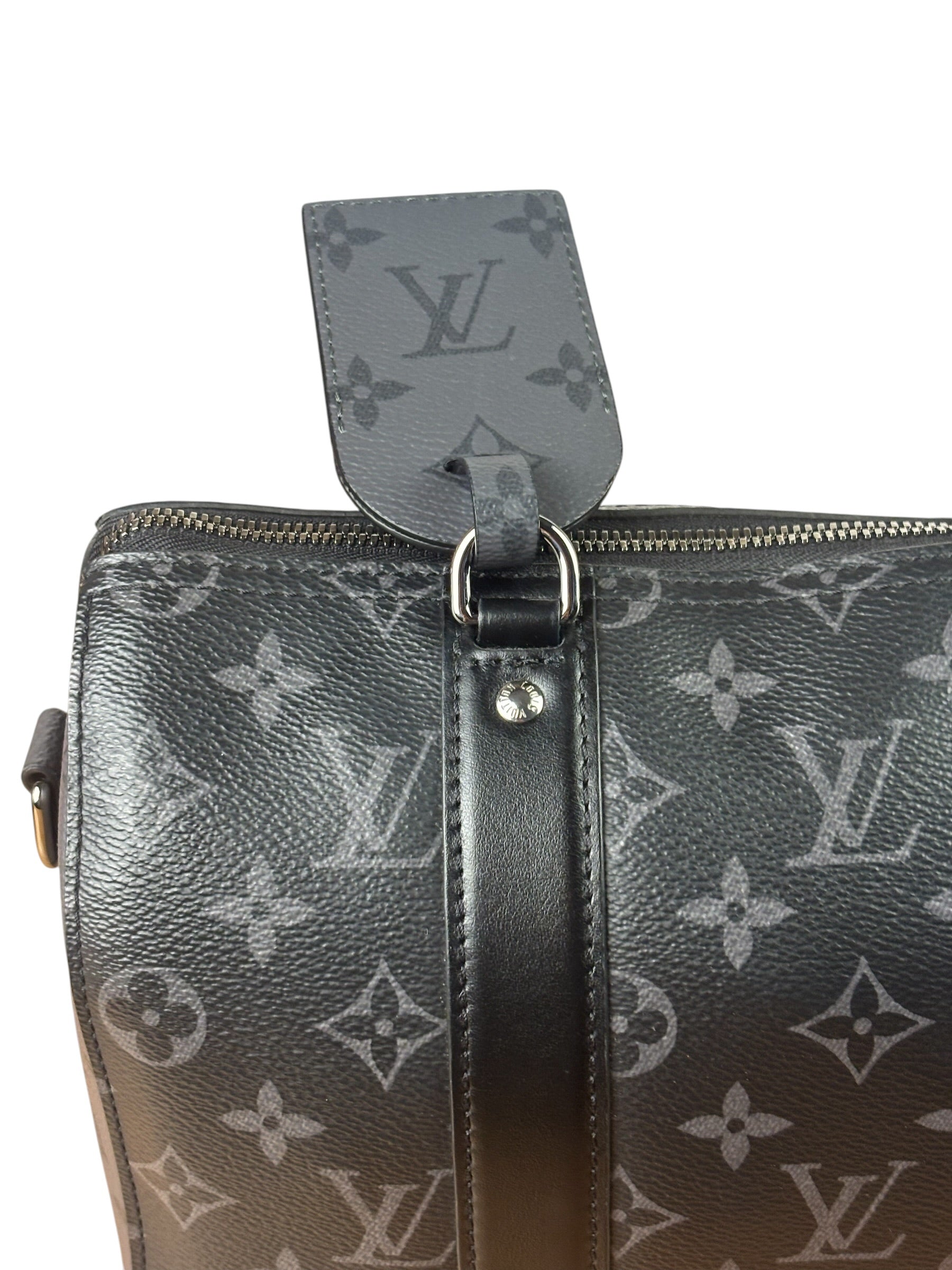 Louis Vuitton Black/Grey Monogram Eclipse City Keepall