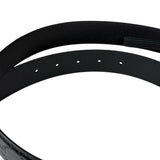 Gucci Black Monogram GG Buckle Belt