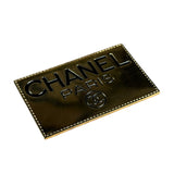 Chanel Vintage gold Plated Logo Brooch