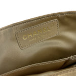 Chanel CC Limited Edition Gold Satin Quilted Flap Bag 2008