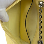 Gucci Yellow Leather Matelasse Marmont Shoulder Bag