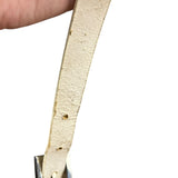 Fendi Vintage Beaded Baguette White