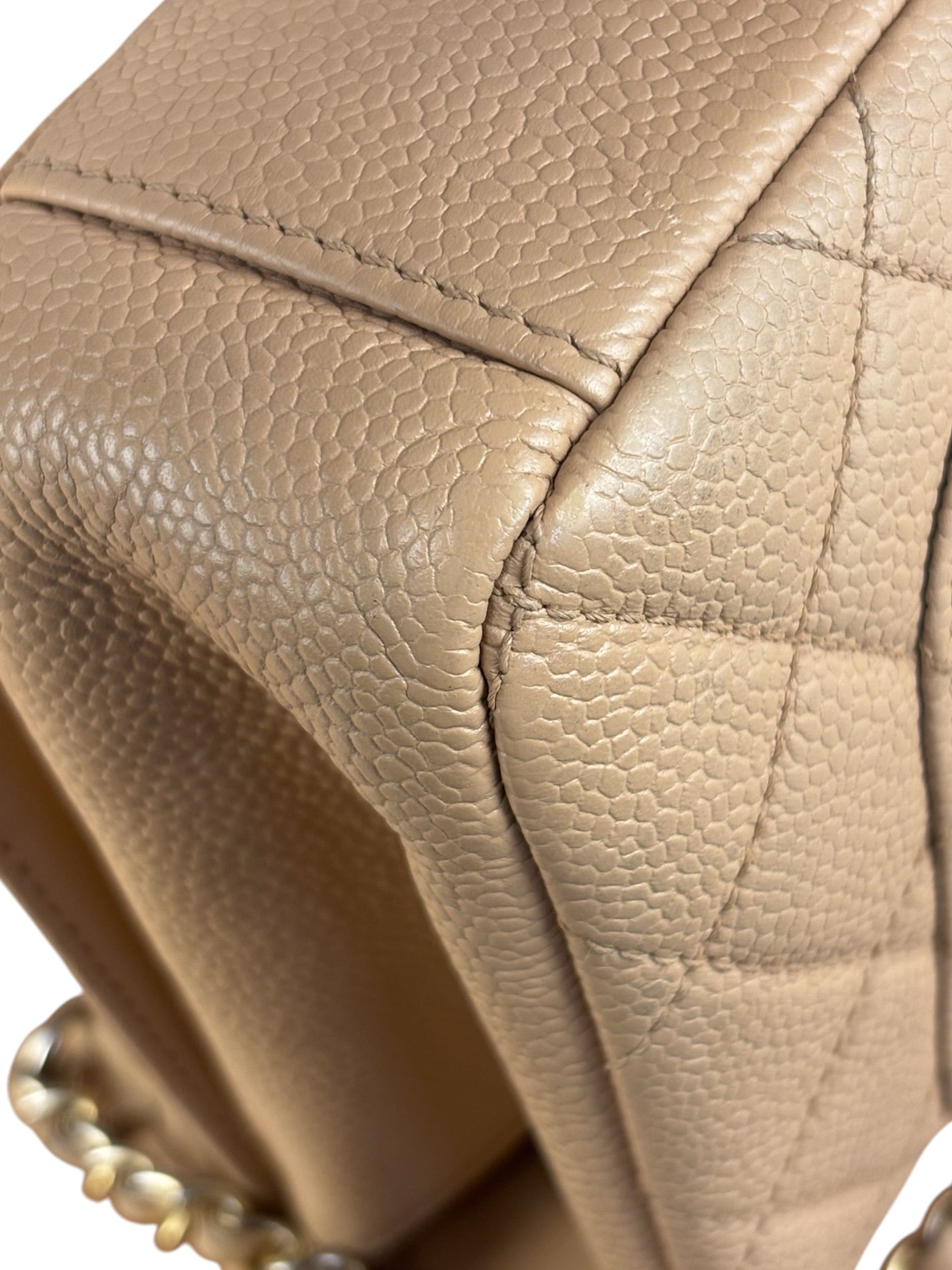 Chanel Beige Caviar S Filigree Flap 2016
