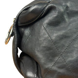 Chanel Black Quilted Leather Wild Stitch Handbag 2005