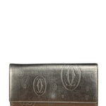 Cartier Vintage Metallic Gold Happy Birthday Continental Wallet