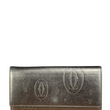 Cartier Vintage Metallic Gold Happy Birthday Continental Wallet