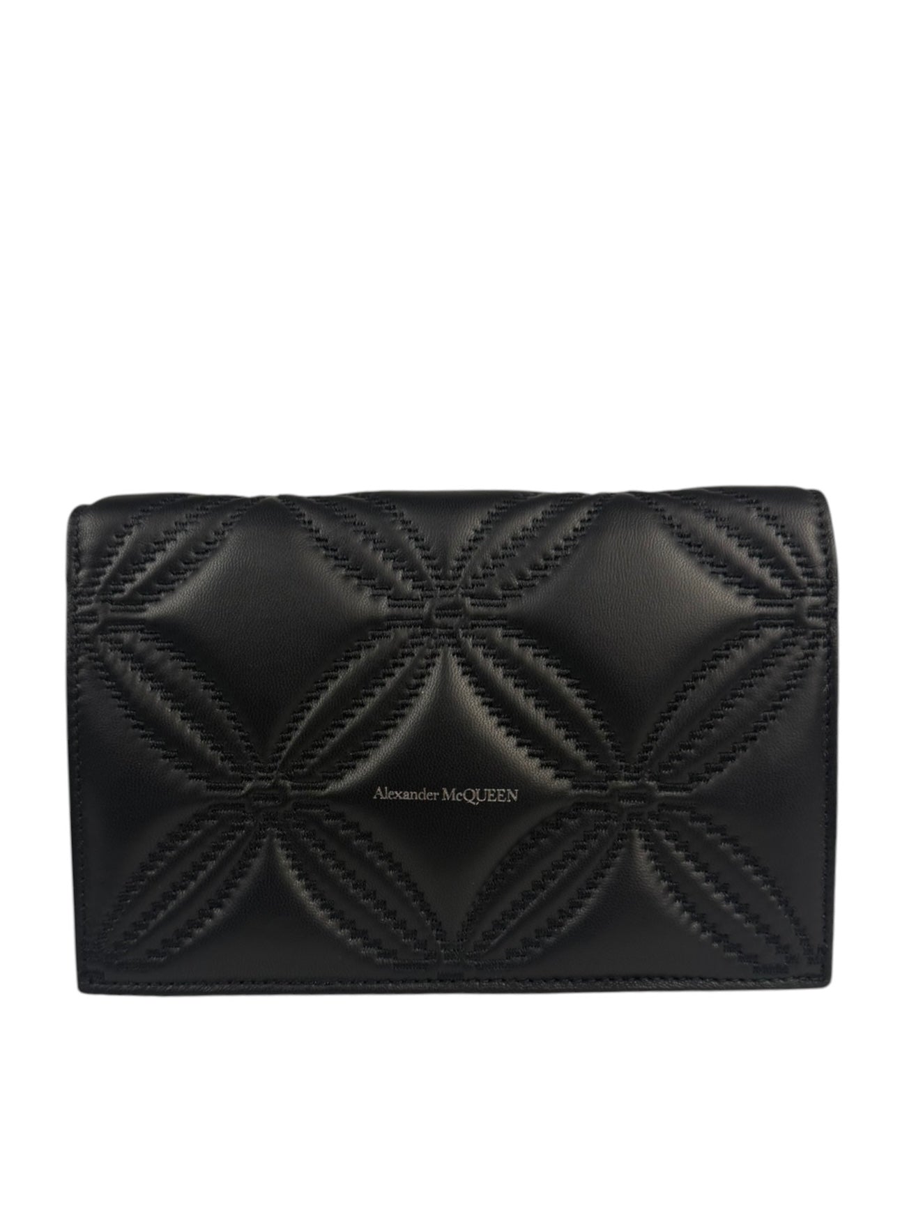 Alexander McQueen Black Leather Medium Skull Shoulder Bag