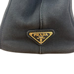 Prada Vintage Black Canvas Canapa Tote