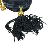 Chanel Black Satin Quilted Chain Clutch 2019