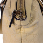 Gucci Yellow Leather GG Abbey Shoulder Bag