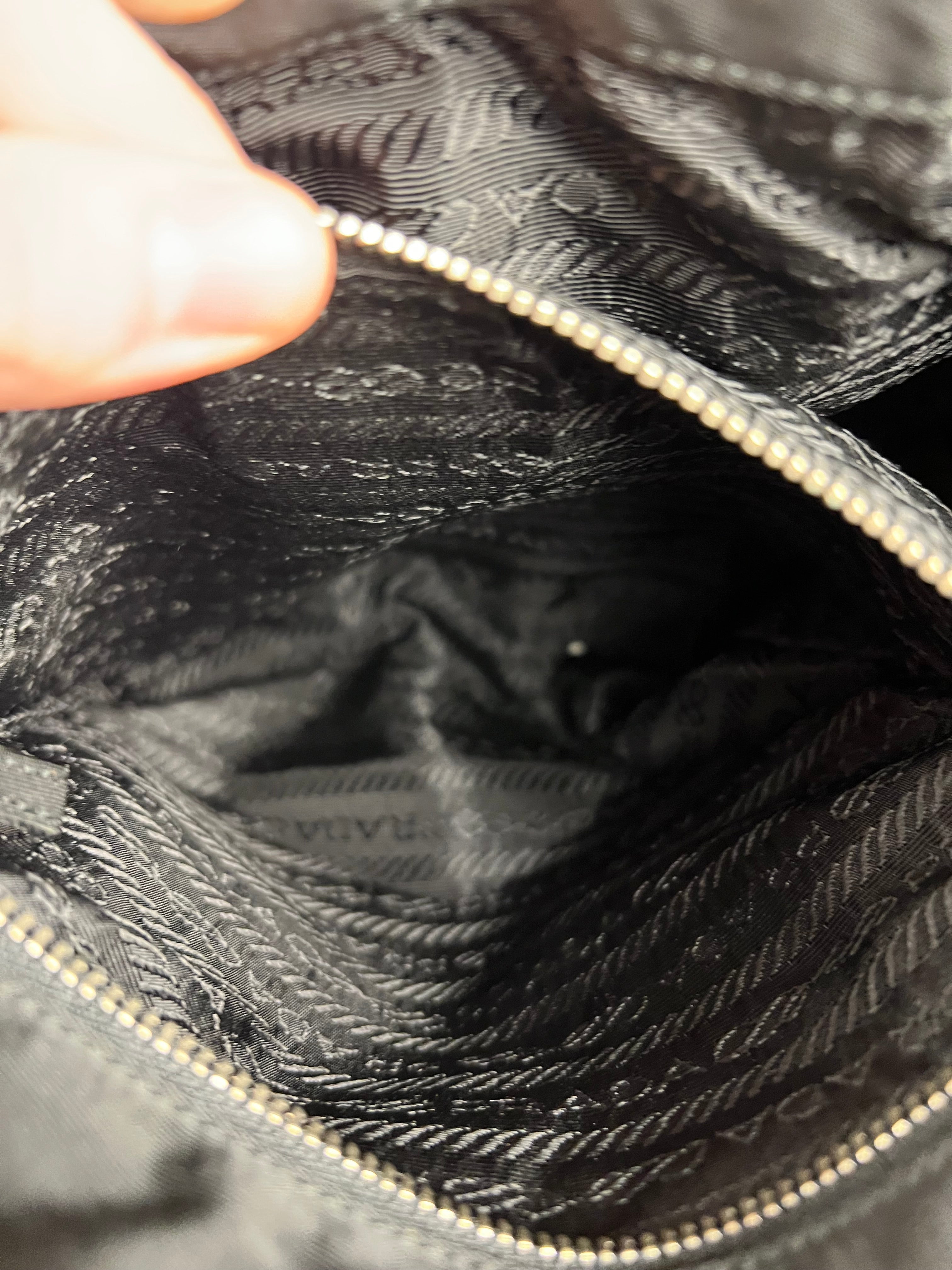 Prada Black Nylon Mini Tote Handbag