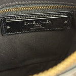 Balenciaga Le City Moto Black Leather Shoulder Pochette