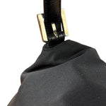 Fendi Black Leather Trim Mamma Baguette