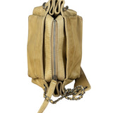 Chanel Warm Beige Leather LAX Accordion Shoulder Bag 2003
