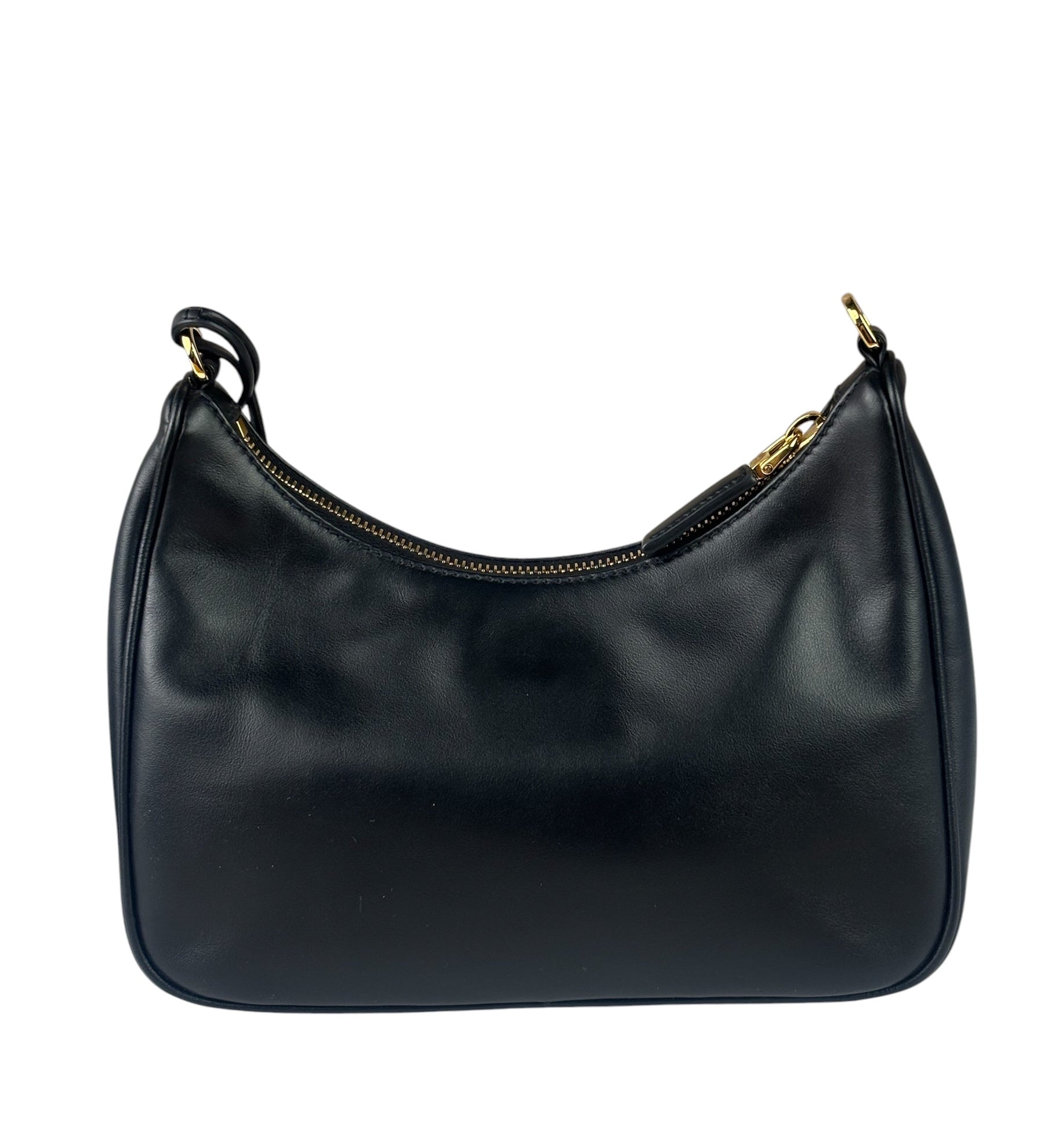 Prada Black Saffiano Leather Re-Edition Two-Way Bag