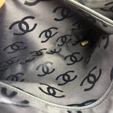 Chanel Light Washed Denim CC Canvas Logo Shoulder Bag 2002