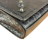 Balenciaga Black Leather Le City Clutch
