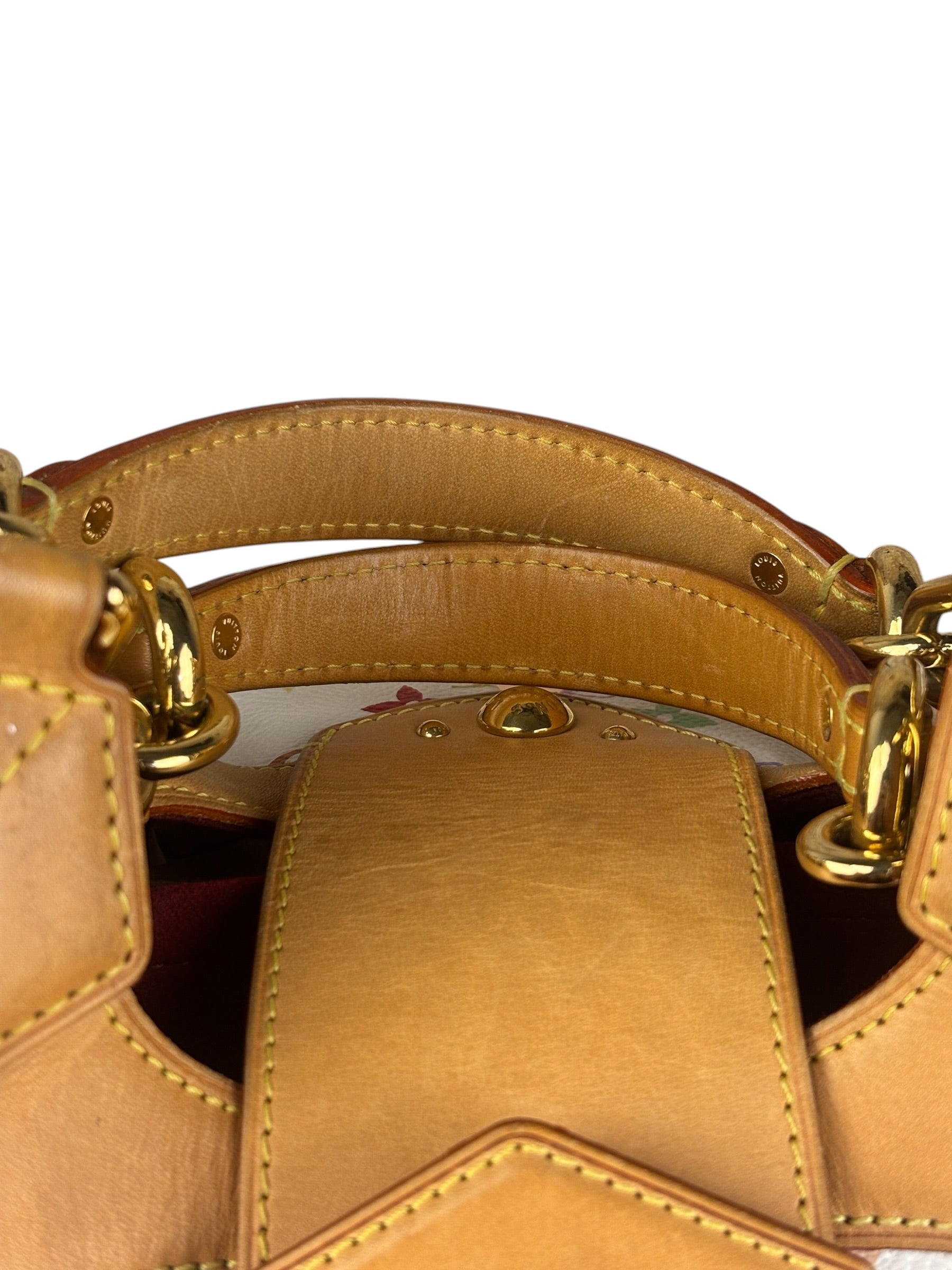 Louis Vuitton White Murakami Ursula Handbag