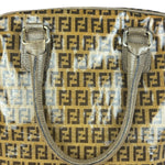 Fendi Vintage FF Brown PVC Handbag