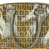 Fendi Vintage FF Brown PVC Handbag
