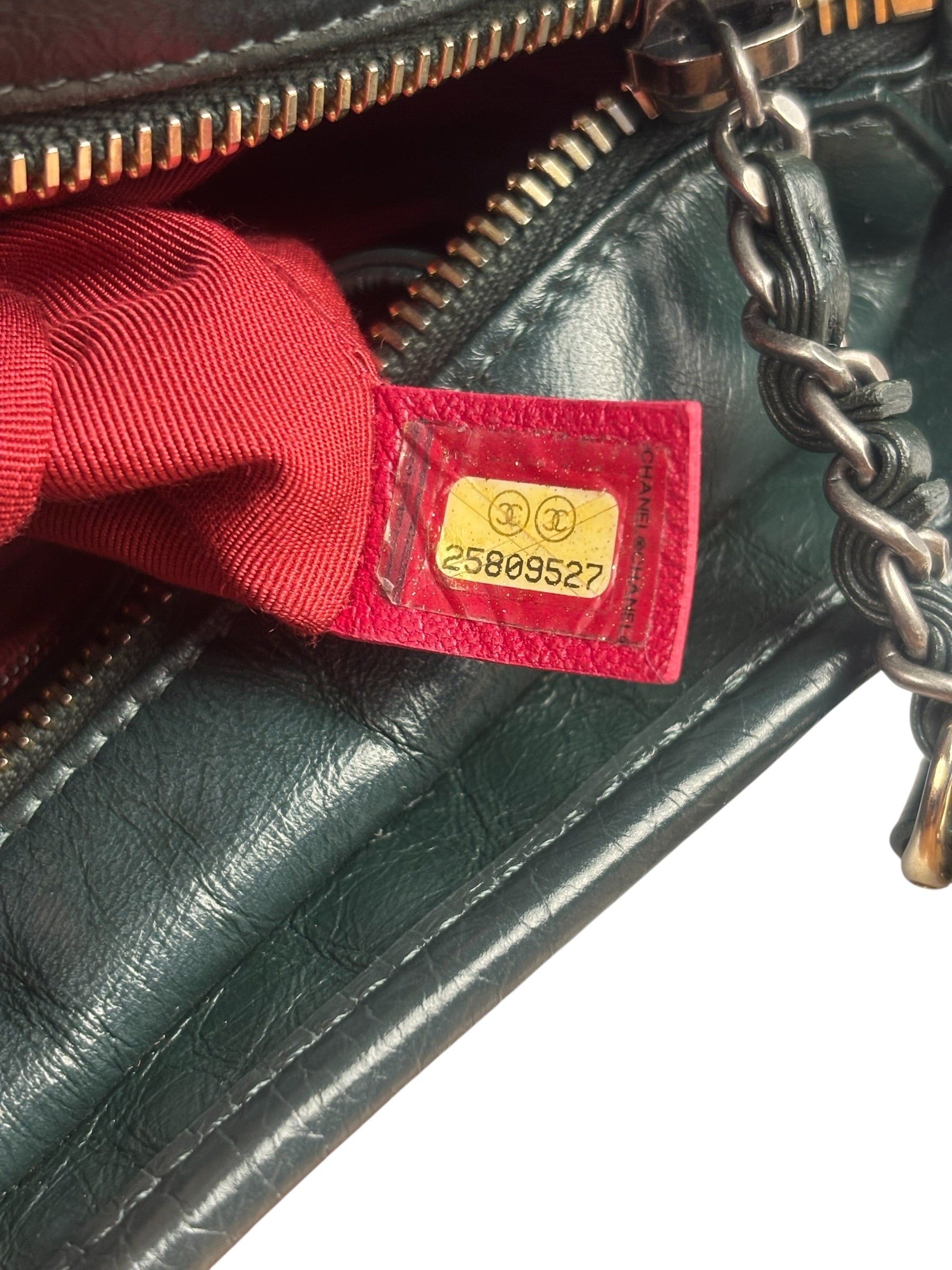 Chanel Green Calfskin Medium Gabrielle Hobo Bag 2018