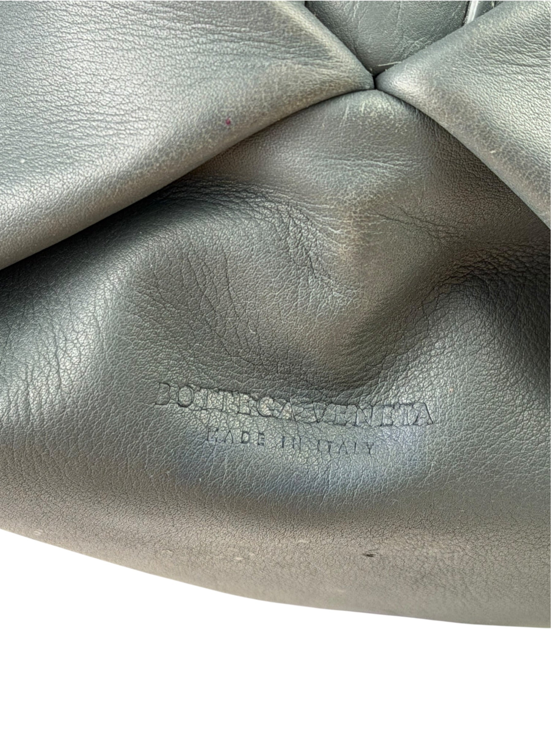 Bottega Veneta Grey Leather Pouch