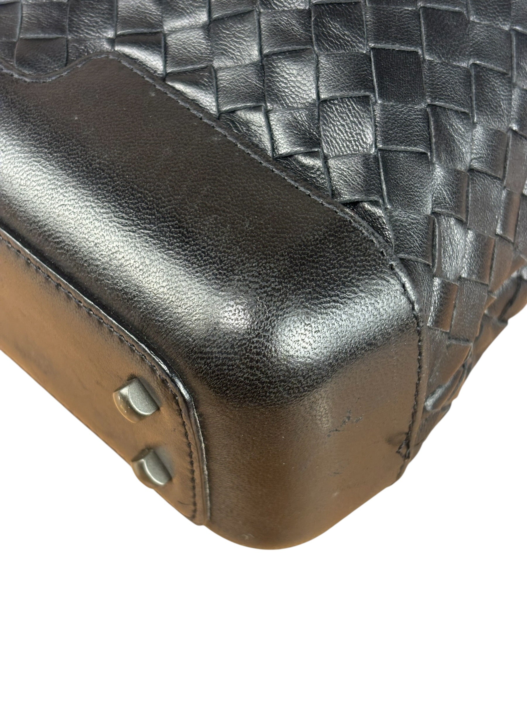 Bottega Veneta Black Intrecciato weave Shoulder bag