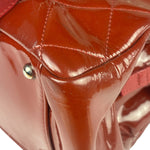 Chanel Red Patent Leather Chain Shoulder Bag 2012