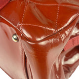 Chanel Red Patent Leather Chain Shoulder Bag 2012