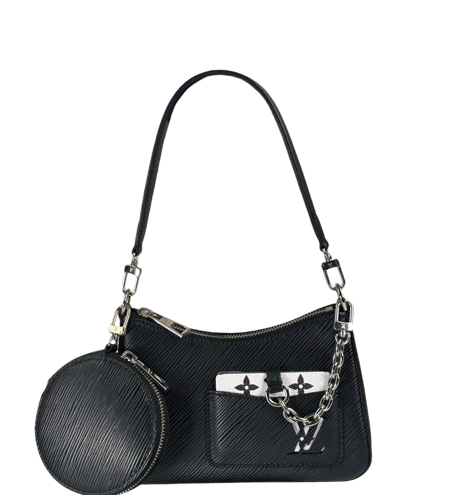 Louis Vuitton Black Epi Leather Marellini Pochette