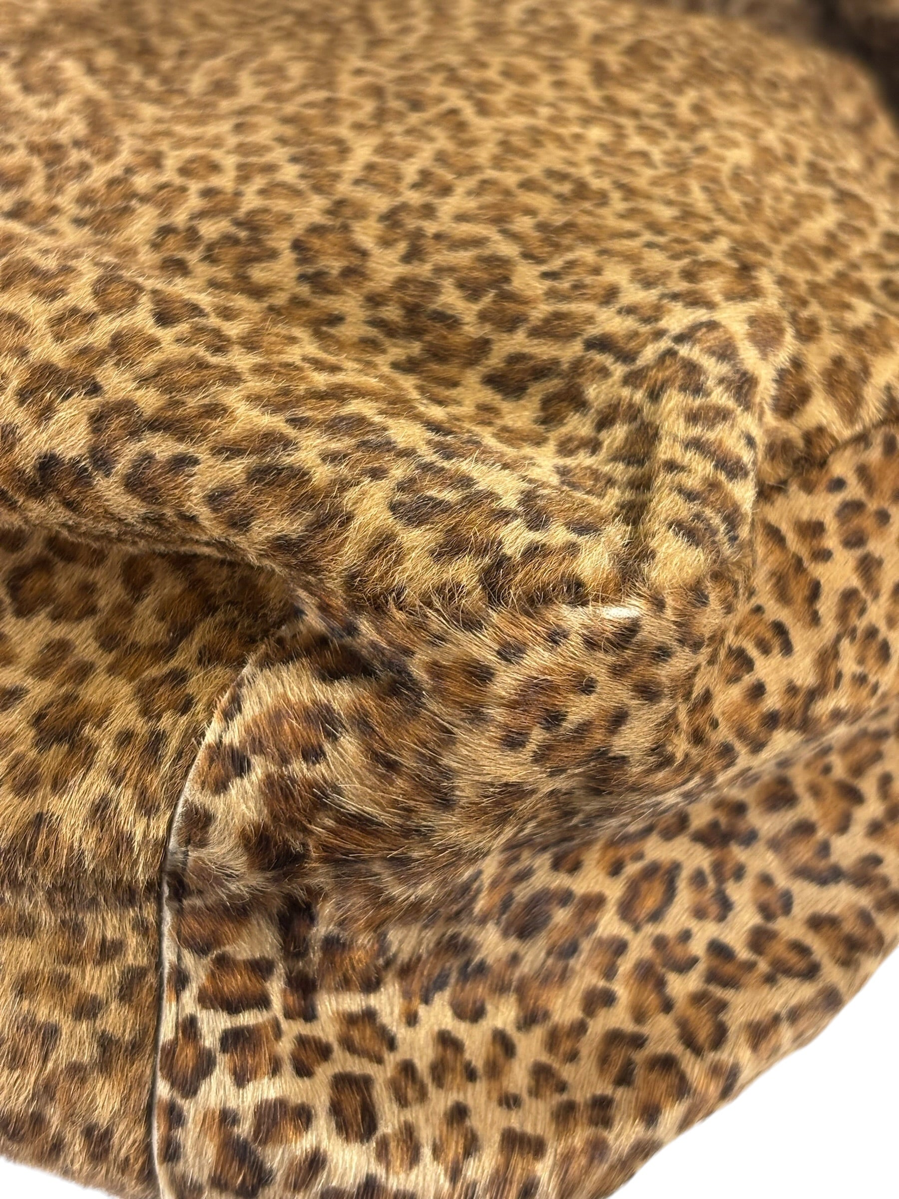 Bottega Veneta Vintage Leopard-Print Pony Hair Tote Bag