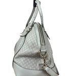Gucci Vintage Beige Leather GG 2Way Bag
