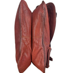 Christian Dior Burgundy Leather Gaucho Saddle Large Shoulder Bag