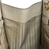 Prada Saffiano Lux Leather Grey 2Way Shopping Bag