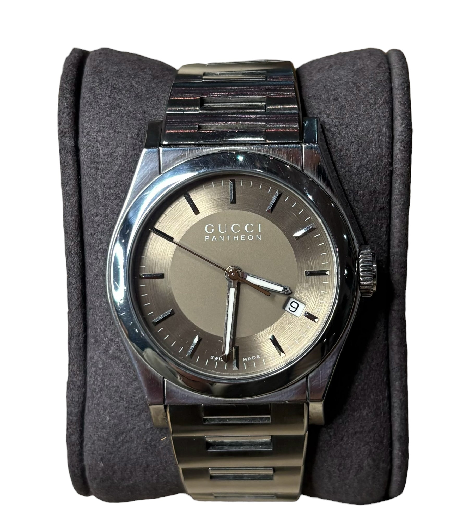 Gucci Pantheon Silver Stick Dial