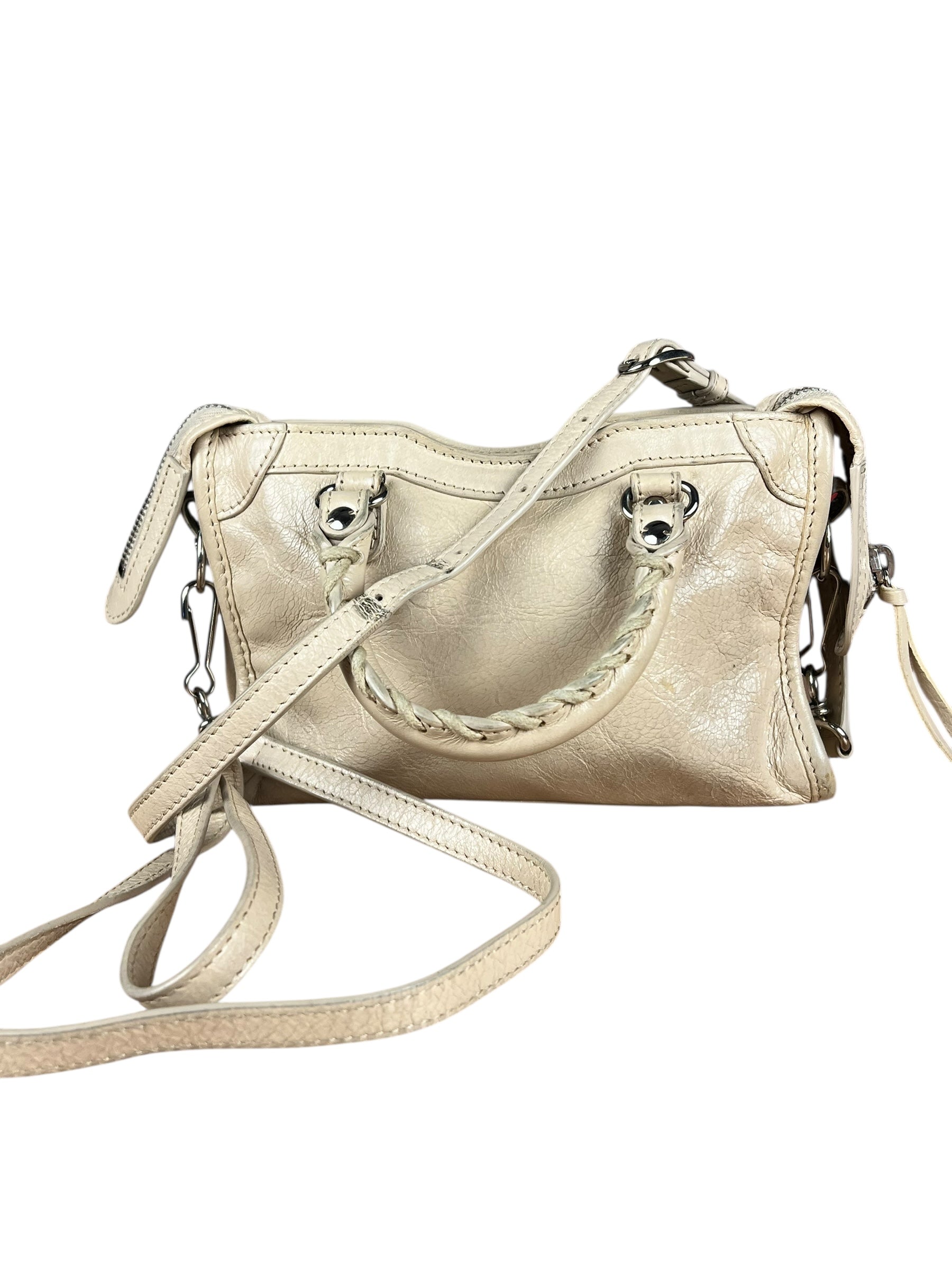 Balenciaga Beige Mini Le City Bag