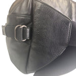 Bottega Veneta Black Leather Intrecciato Trim Belt Bag