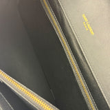 YSL Bicolor Quilted-Suede Shearling Gaby Shoulder Bag