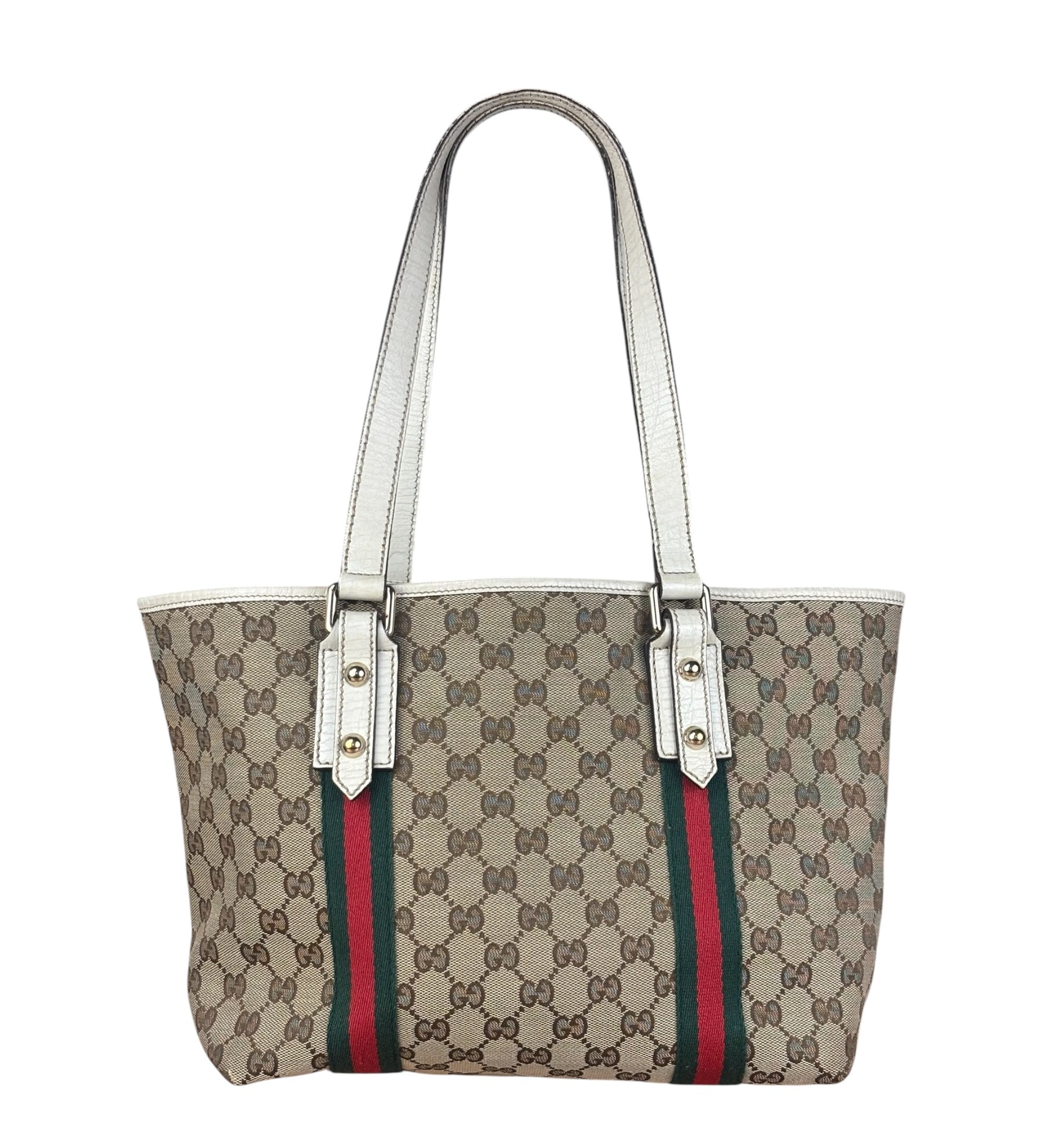 Gucci GG Vintage Canvas Charmy Tote Bag