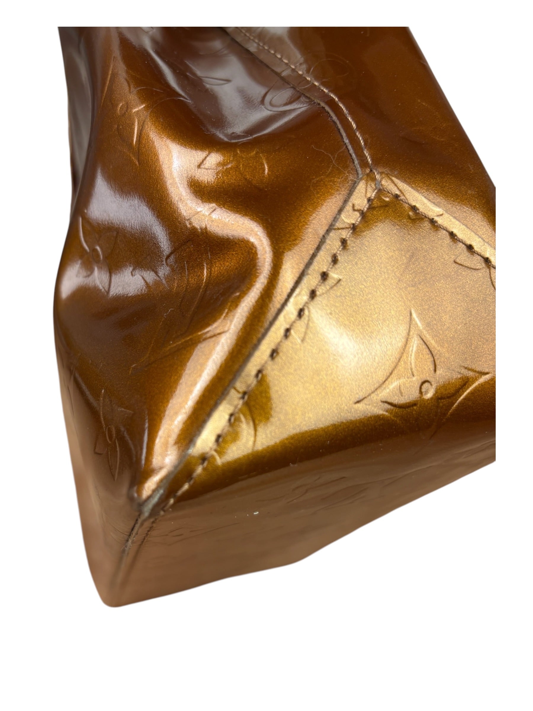 Louis Vuitton Bronze Monogram Vernis Reade Tote Bag PM