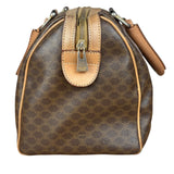 Celine Brown Leather Boston Handbag