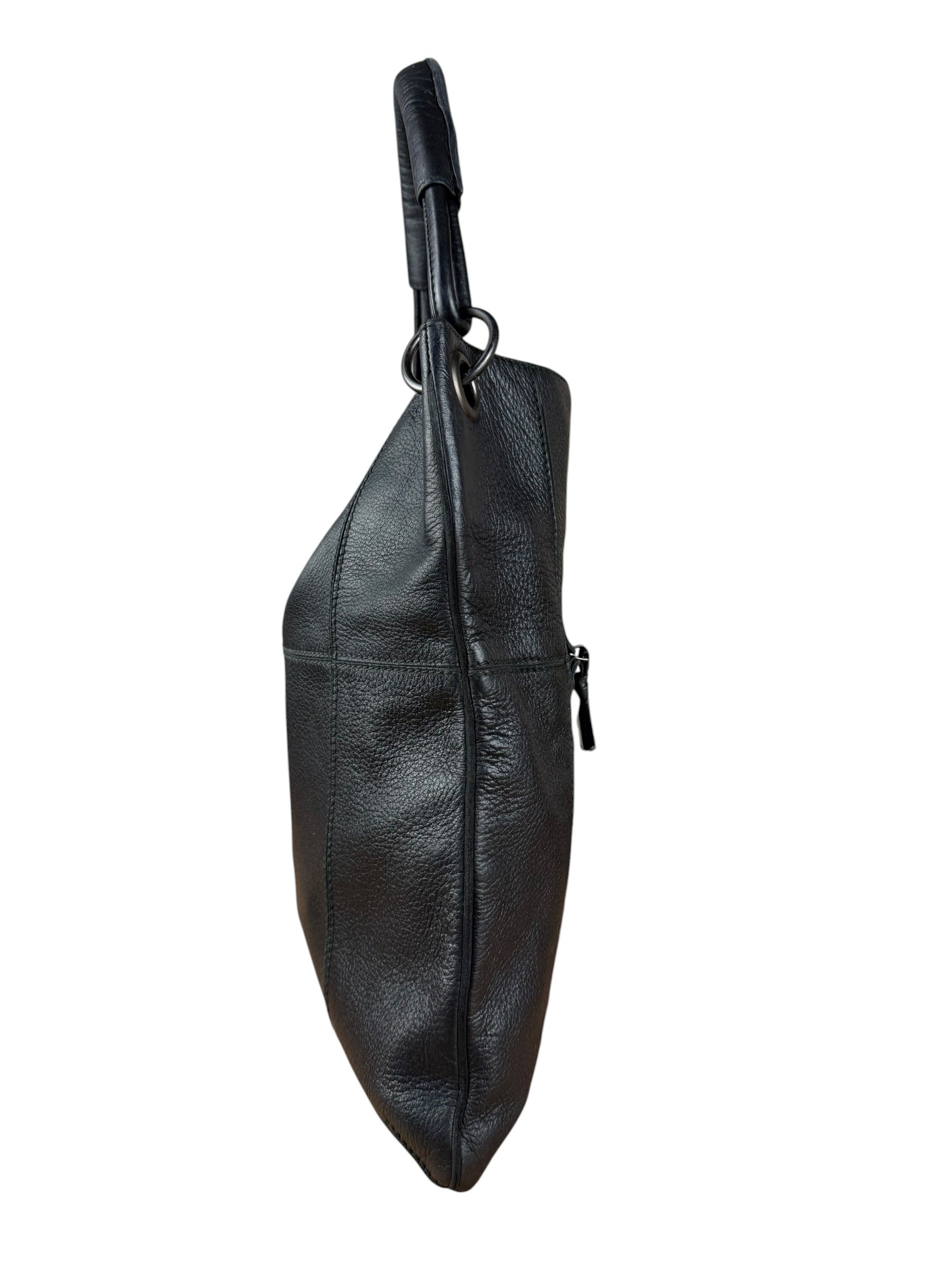 Bottega Veneta Black Cervo Hobo Bag