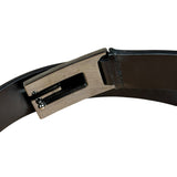 Gucci Black Leather G Buckle Belt