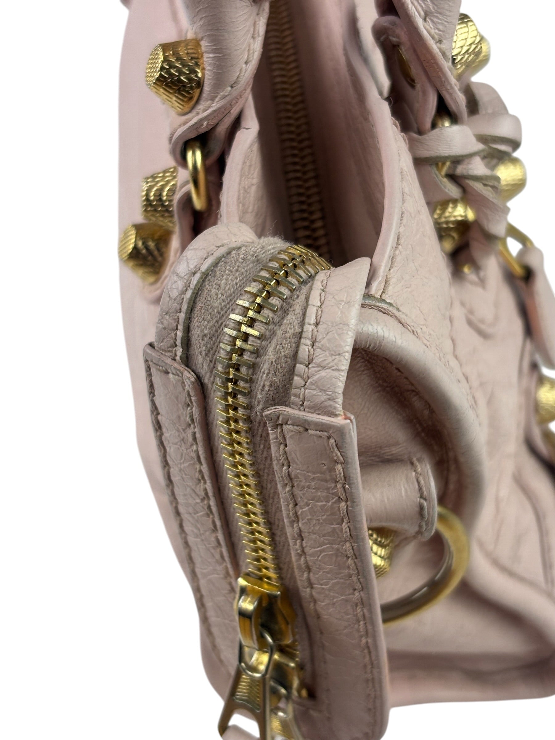 Balenciaga Pink Leather Le City Two-Way Bag
