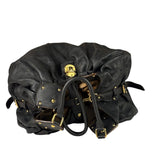 Louis Vuitton Black Calfskin Mahina XL Hobo Bag