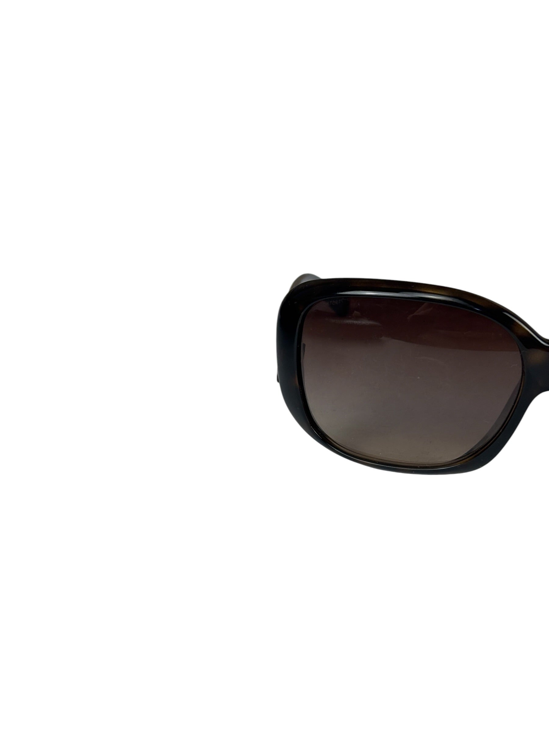 Prada SPR25N Brown Tortoiseshell Acetate Oversized Sunglasses